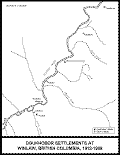 Map of Doukhobor Settlements in Winlaw, British Columbia